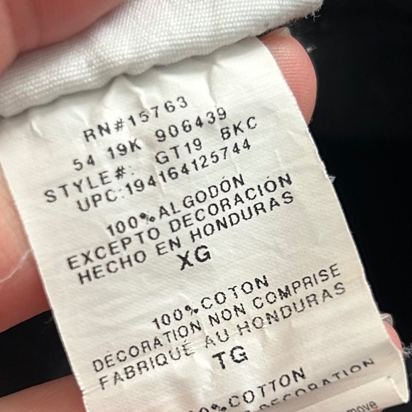 Champion Mens T‎ Shirt Black Red Logo Short Sleeve Crew Neck vintage XL - Picture 5 of 8